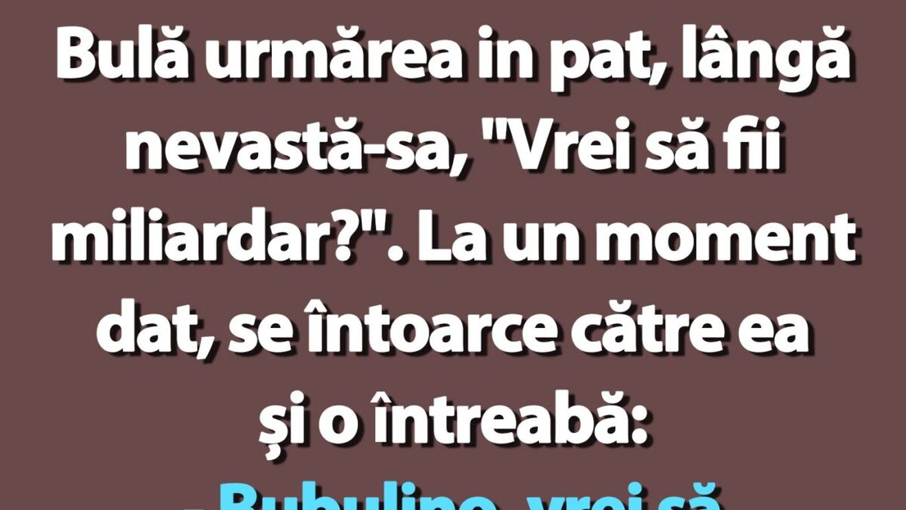 BANC | Bulă, Bubulina și "Vrei să fii miliardar?"