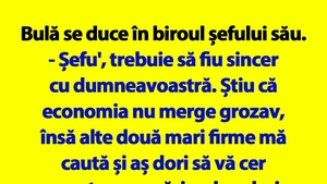 Banc cu Bulă de 1 Mai | Bulă se duce în biroul șefului său