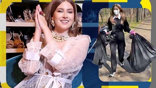 Iulia Albu, ipostaza în care nu ai văzut-o până acum. A trecut la munca de jos! Vedeta de la Antena 1 strânge gunoaiele din Herăstrău