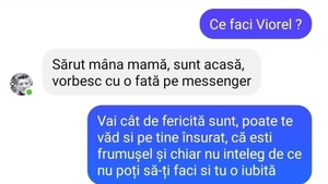 BANC | "Sunt acasă, vorbesc cu o fată pe Messenger"
