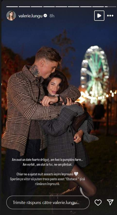 Postarea făcută de Valerie Lungu pe Instagram