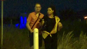 Gest obscen impardonabil al sotului Minodorei, filmat de paparazzi! In vreme ce ea dadea un interviu, el…