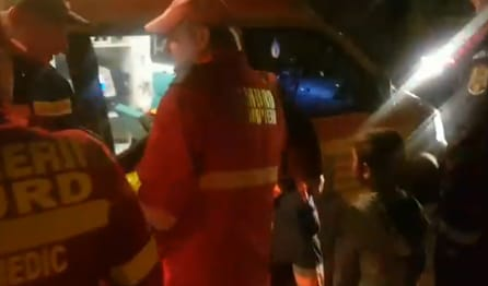 Fata a fost transportată cu leziuni grave la spital (Foto: captură MDITV)