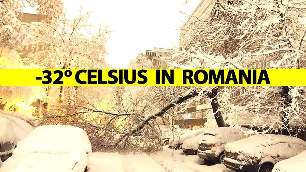 ANM, anunț groaznic: Temperaturi de -32 de grade Celsius în România