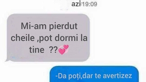 BANC | "Mi-am pierdut cheile, pot dormi la tine?"