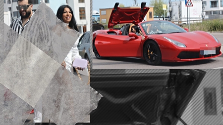 Tzancă Uraganu i-a rupt pe toți cu Ferrari-ul și bruneta din dotare! Cum și-a făcut intrarea manelistul la nunta lui Florin Salam
