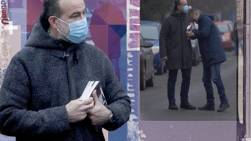 Șerban Pavlu a ieșit din "Umbre"! Cunoscutul actor român a apărut în cartierul Primăverii și a fost nedezlipit de cărțile sale.