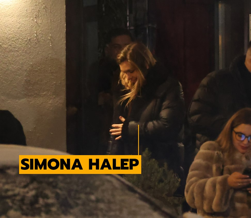Simona Halep, înainte de plecarea din local (SURSA FOTO: CANCAN.RO)
