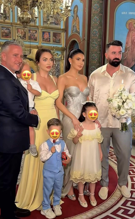 Laurențiu Reghecampf și Corina Caciuc și-au botezat băiețelul. Primele imagini de la creștinarea micuțului Landon