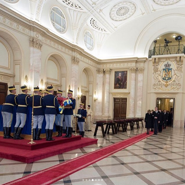 Imagini de la ceremonia funerară a Regelui Mihai I de la Palatul Regal