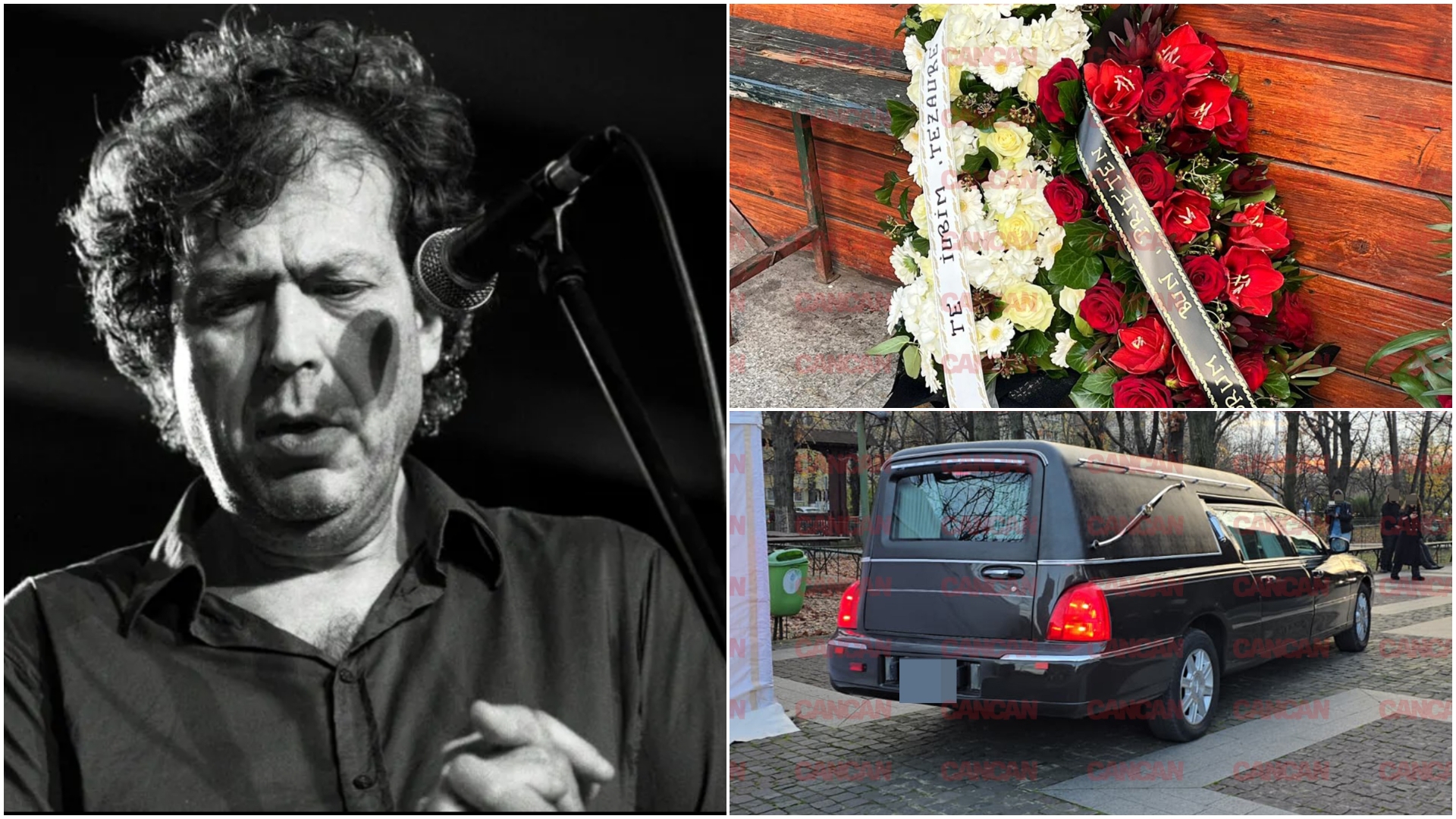 Sfâșietor! Ce scrie pe coroanele funerare aduse de apropiații lui Artan la capela Bisericii Pogorarea Sfântului Duh Titan