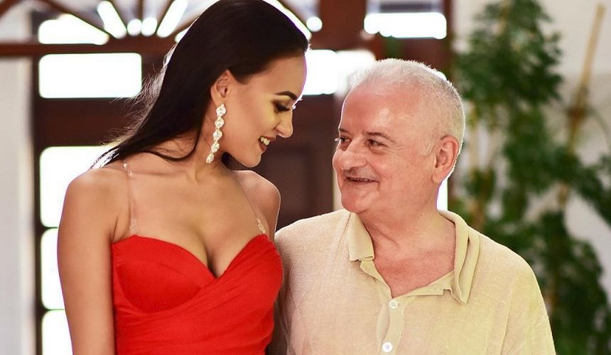 Irinel Columbeanu, alături de Oana, iubita pe care a încercat să o recucerească