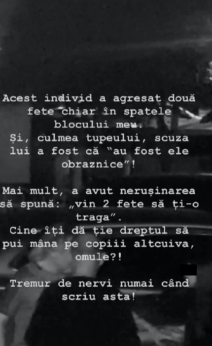 Larisa Udilă, martoră la o scenă cumplită/ Sursa foto: Instagram
