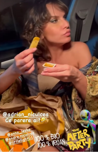 Anna Lesko s-a băgat la hamburgeri și cartofi prăjiți (Foto: Instagram.com)