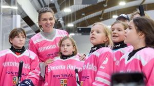 Simona Halep, pe gheaţă! A fost prezentă la primul meci jucat de echipa de hochei care îi poartă numele