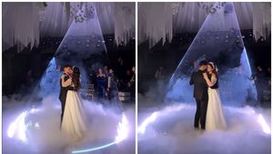 VIDEO emoționant cu dansul mirilor la nunta lui Iancu Sterp cu Denisa Coțolan. Melodia specială pe care au ales-o