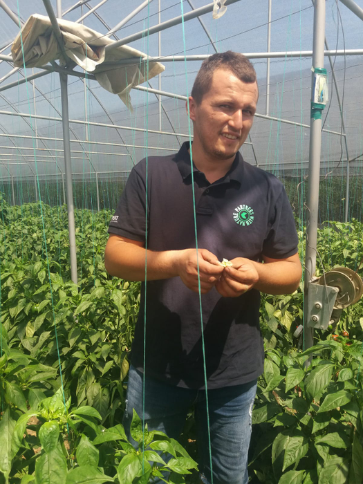 Cosmin Dragu, unul dintre fermierii care "au pus la treabă" prădătorii