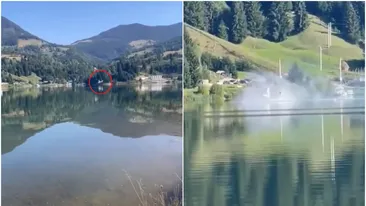O altă tragedie aviatică a avut loc în România. O persoană a murit, după ce o aeronavă a căzut în lacul Colibița