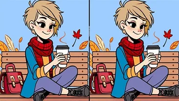 Test de logică | Identificați toate cele 3 diferențe între cele două fete din imagine!