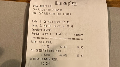 Mai scump ca în Mamaia! Câți lei a plătit un turist pentru două beri, în Vama Veche
