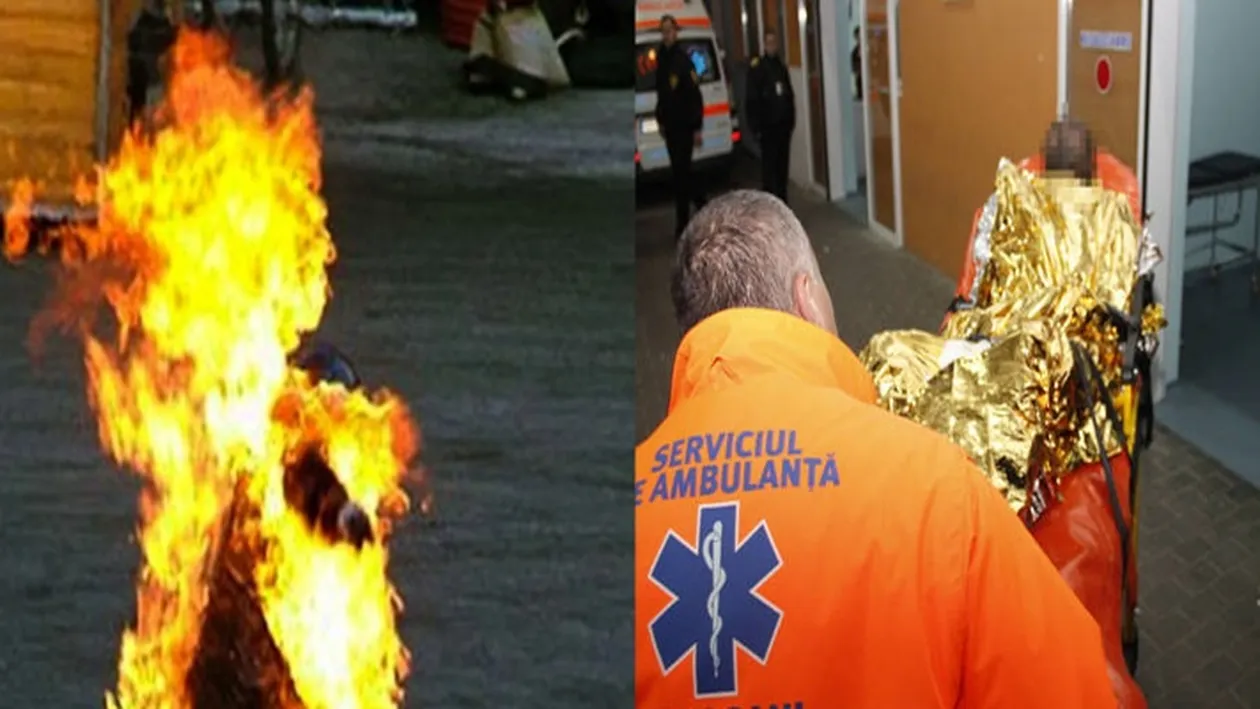 Caz șocant în Pitești! O femeie și-a dat foc și a ajuns în stare gravă la spital