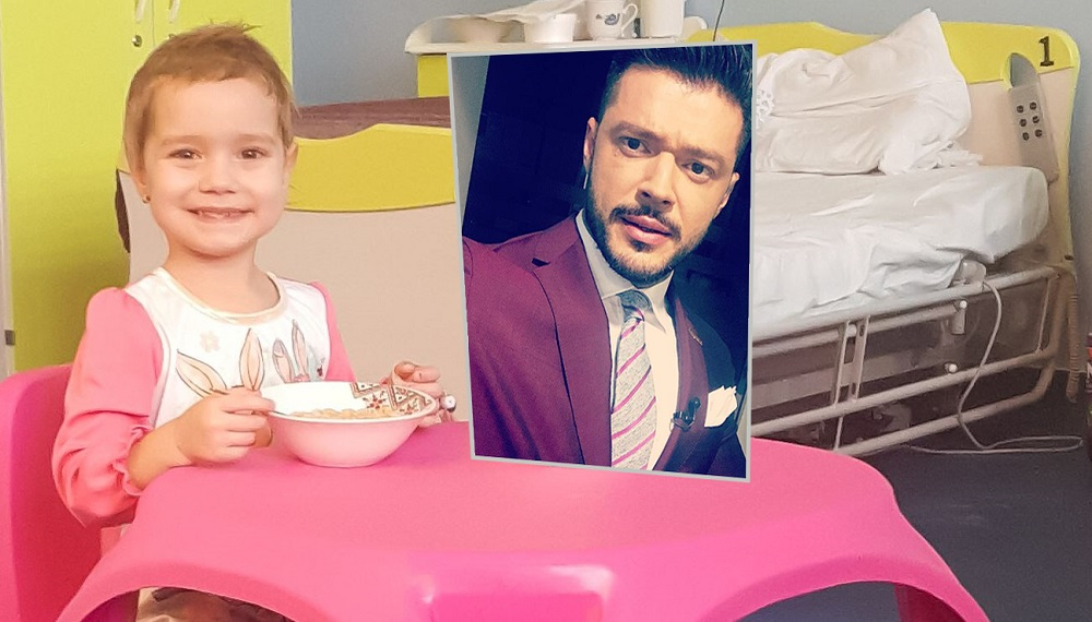 Victor Slav, apel emoționant pentru salvarea Anastasiei, o fetiță de 3 ani care se luptă cu cancerul! “I-a acoperit toată emisfera stângă a creierului”