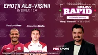 Alexandru Ioniță și Geraldo Alves vin la EXCLUSIV RAPID marți, 19 martie, de la ora 21.00