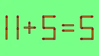 Test IQ exclusiv pentru genii | Corectați 11 + 5 = 5, mutând un singur chibrit