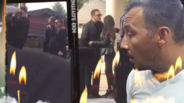 Ștefan Stan, devastat de durere la ceremonia de înmormântare a mamei sale. Mihaela Soare avea 68 de ani