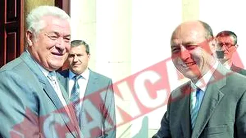 TRAIAN Basescu Si-a salutat romanasii In fata lui Voronin