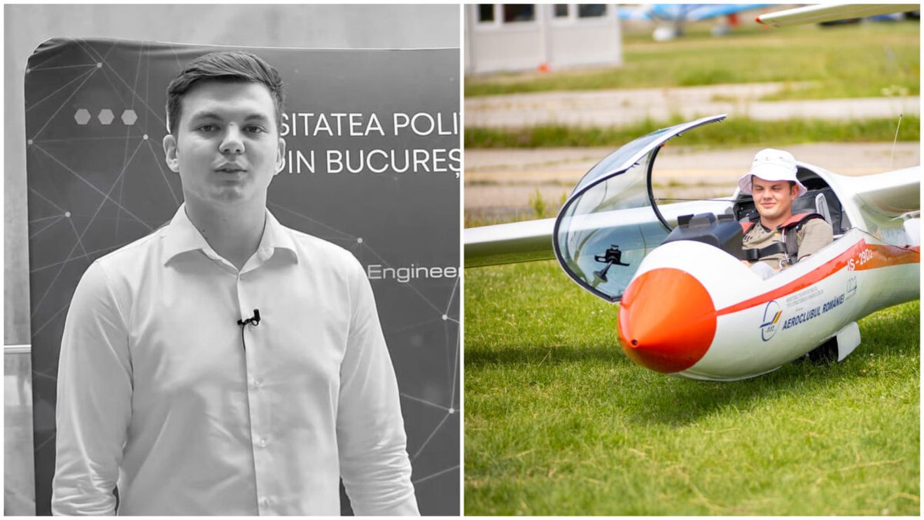 El este Emanuel But, tânărul de 24 de ani care a murit după ce s-a prăbușit cu planorul. A fost şef de promoţie în facultate şi visa să devină pilot pe avioane cu motor