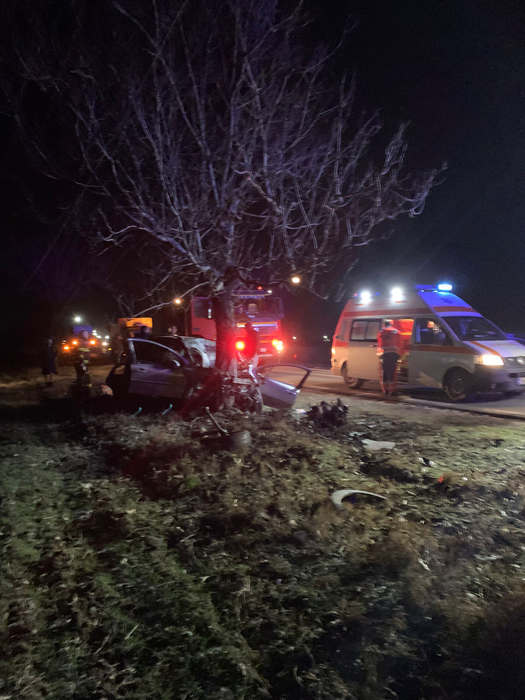 Accident cumplit pe DN41! Un tânăr de doar 27 de ani și-a pierdut viața, după ce a intrat cu mașina în copac