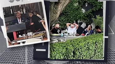 Milionarul Ureche, șpriț cu Ogică la ”bibliotecă”!