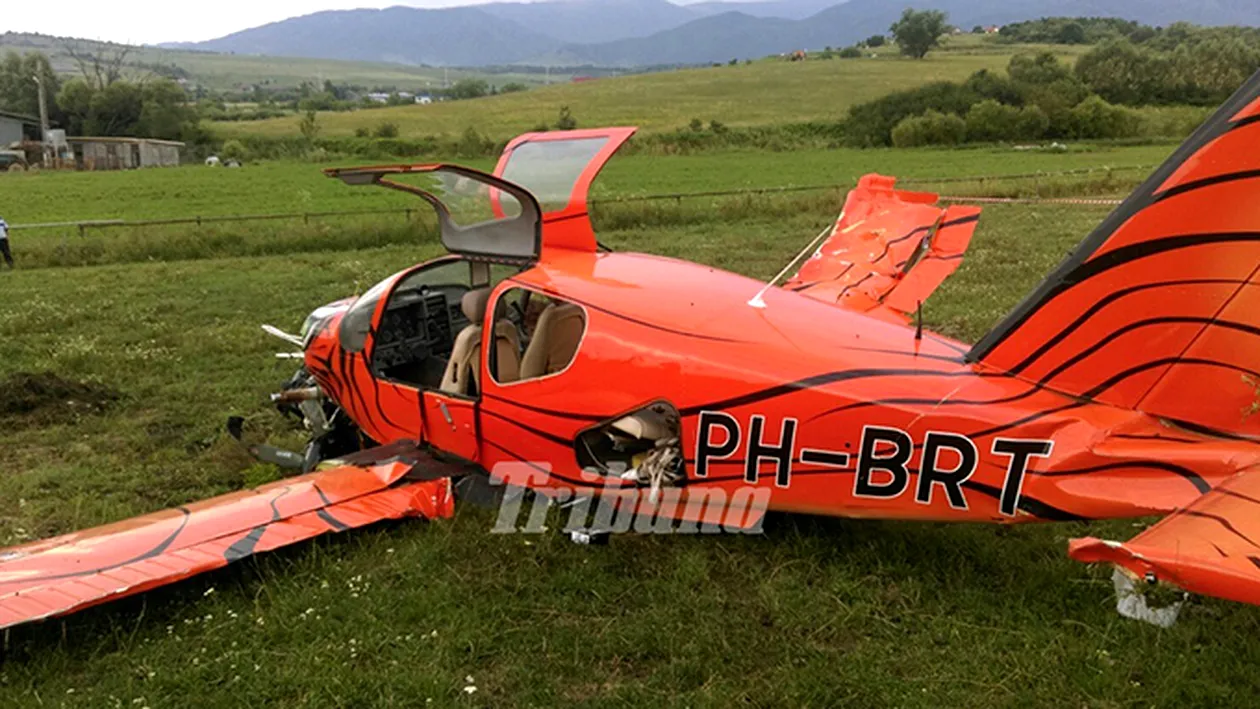 Un avion de mici dimensiuni s-a prăbuşit în zona Aerodromului Cisnădie, din judeţul Sibiu