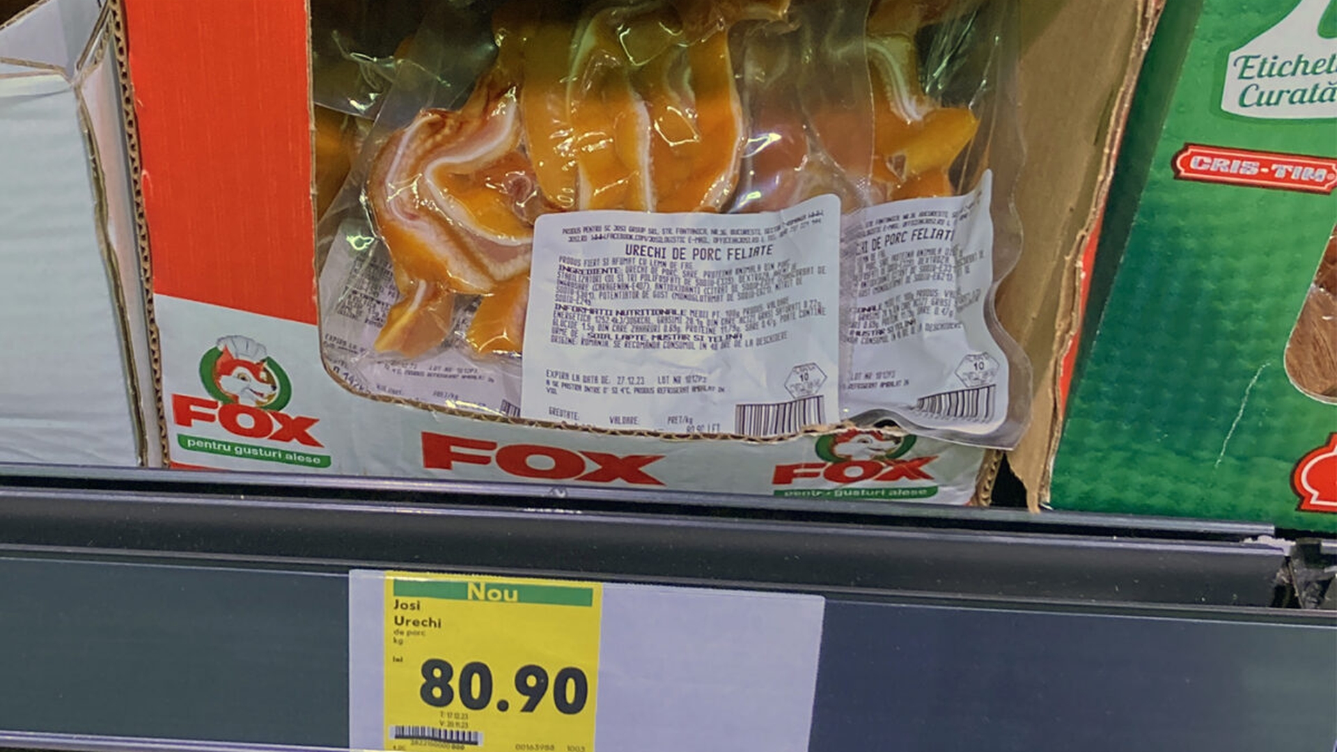 Ce conțin urechile de porc feliate din Kaufland. Pentru majoritatea românilor, sunt o delicatesă