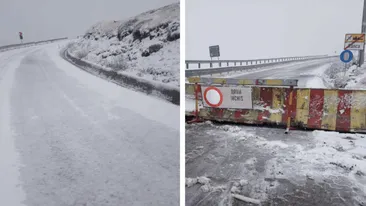 Cod roșu de ninsori și viscol pe Transalpina! Șoferii, sfătuiți să evite zona
