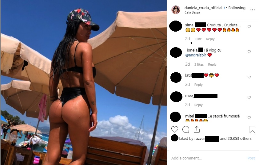 Daniela Crudu, răsfățată de iubitul misterios cu cadouri scumpe. Cu ce costum de baie sexy l-a înnebunit bruneta