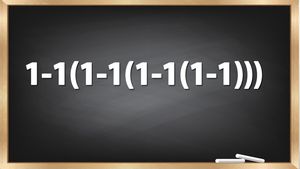 Testul de inteligență la care și geniile greșesc | Calculați 1-1(1-1(1-1(1-1)))