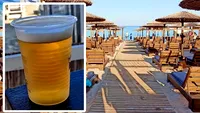 Cât costă o bere pe plajă în Thasos. Imagini realizate de o turistă româncă bulversată de prețuri