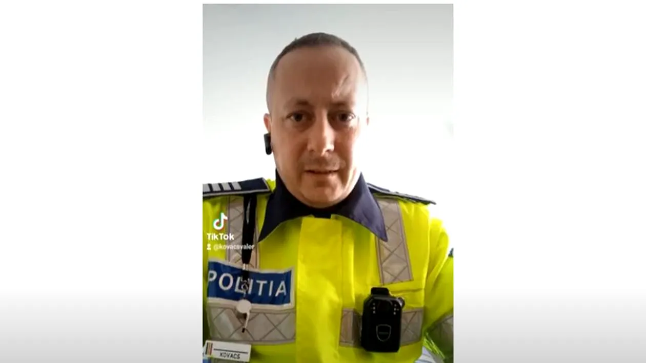 Un polițist din Timișoara a devenit viral pe TikTok, după ce a postat imagini cu șoferii care îi oferă șpăgi de sute de euro