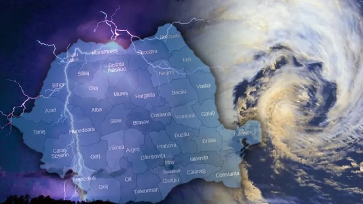 Prognoza meteo pentru România este înfiorătoare! Ciclonul care a produs 100 de litri pe metru pătrat în Italia vine cu viteză spre țara noastră
