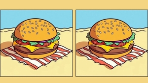 TEST IQ | Ești mai inteligent decât un computer? Găsește cele 3 greșeli dintre burger-ul din stânga și cel din dreapta, în maximum 45 de secunde