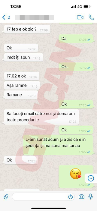 O parte a discuție dintre Iosif Nicoară și Cristian Birlic
