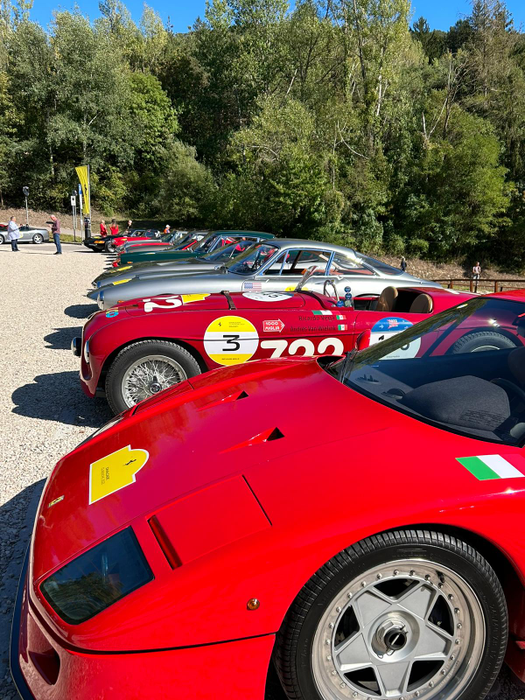 Piero și Romina participă cu un Ferrari de 4 milioane de dolari! Steagul României, la Dolomiti! 100 dintre cei mai bogați afaceriști ai lumii se bat în mașini de colecție