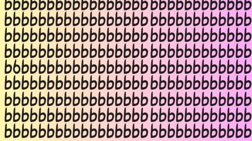 Iluzie optică virală | Găsiți cifra 6 ascunsă printre literele „b” din această poză