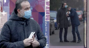 Șerban Pavlu a ieșit din Umbre! Cunoscutul actor român a apărut în cartierul Primăverii și a fost nedezlipit de cărțile sale.