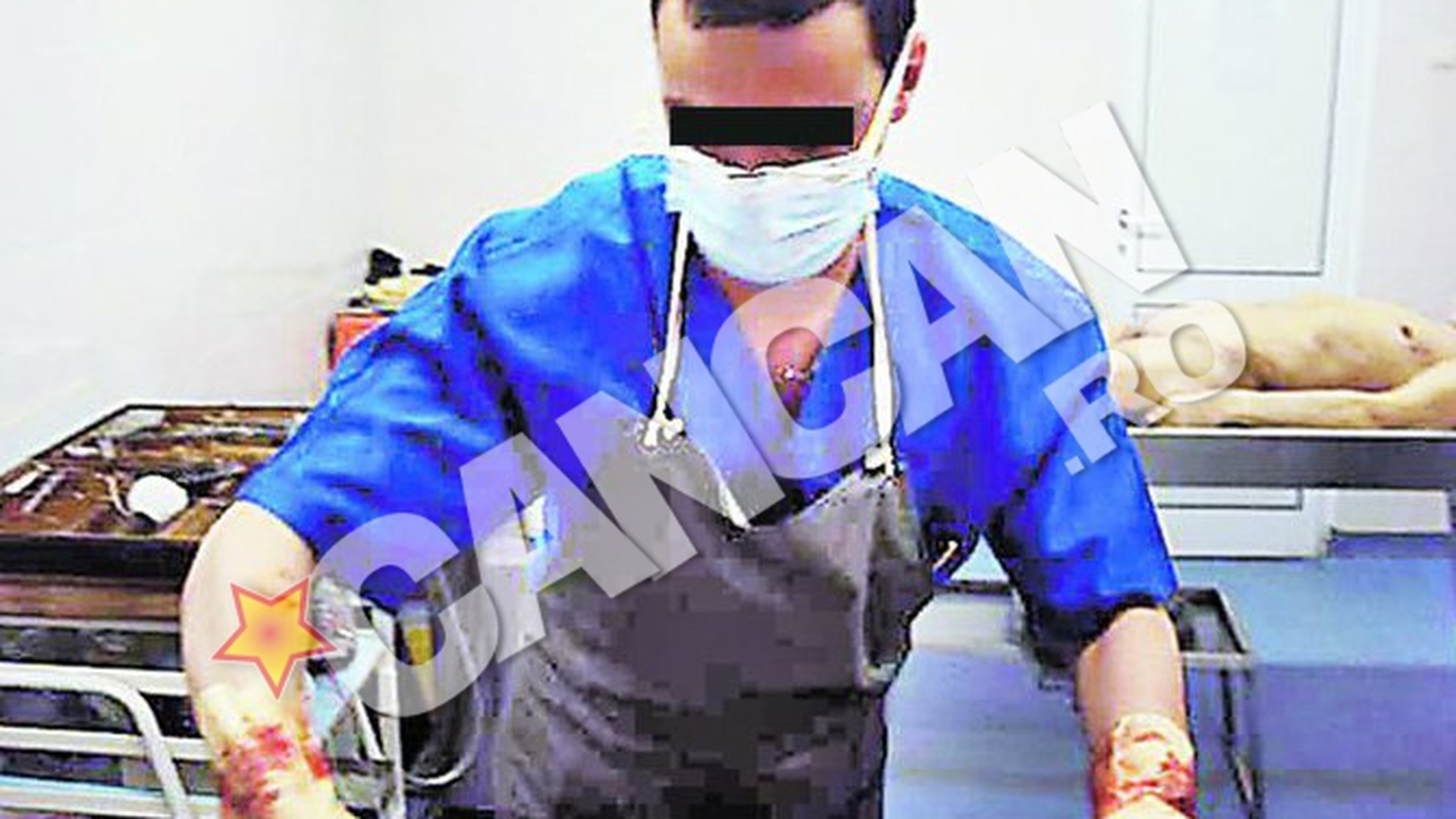 Caz socant la Serviciul de Medicina Legala din Galati! S-a pozat alaturi de cadavre la morga