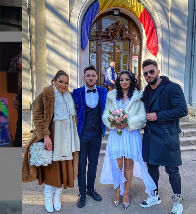 Simina Loica, George Zănoagă, iubita acestuia și Alex Zănoagă / (Sursa: Facebook)