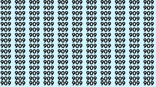 Iluzia optică ce îţi testează IQ-ul | Găseşte numărul 609 în doar 15 secunde! Doar cei cu ochi de vultur pot face asta