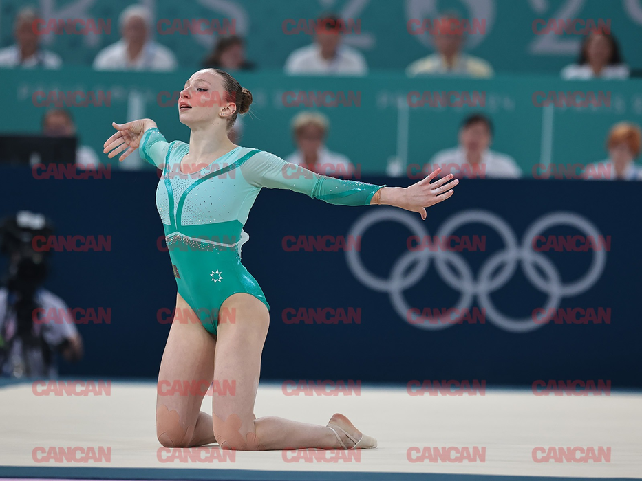 Ana Maria Bărbosu în finala de la sol - Jocurile Olimpice 2024/ sursă foto: CANCAN.RO